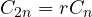 C_{2n} = rC_n