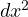 dx^2