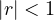 |r| < 1