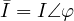 \bar I = I\angle\varphi