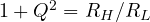 1 + Q^2 = R_H/R_L