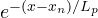 e^{-(x - x_n)/L_p}