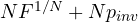 NF^{1/N} + Np_{inv}