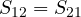 S_{12} = S_{21}