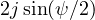 2j\sin(\psi/2)