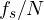 f_s/N