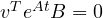 v^Te^{At}B = 0