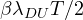 \beta\lambda_{DU}T/2