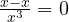 \frac{x - x}{x^3} = 0