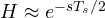 H \approx e^{-sT_s/2}