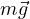m\vec g