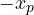 -x_p