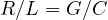 R/L = G/C