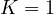 K = 1