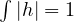 \int |h| = 1