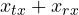 x_{tx} + x_{rx}