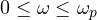 0 \le \omega \le \omega_p