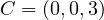 C = (0, 0, 3)