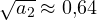 \sqrt{a_2} \approx 0{,}64