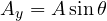 A_y = A\sin\theta