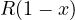 R(1-x)