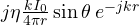 j\eta\frac{kI_0}{4\pi r}\sin\theta\,e^{-jkr}