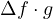 \Delta f \cdot g