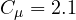 C_\mu = 2.1