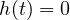 h(t) = 0