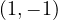 (1, -1)