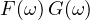 F(\omega)\,G(\omega)