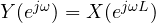 Y(e^{j\omega}) = X(e^{j\omega L})