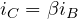 i_C = \beta i_B