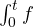 \int_0^t f