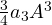 \frac{3}{4}a_3A^3