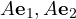 A\mathbf e_1, A\mathbf e_2