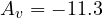 A_v = -11.3