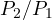 P_2/P_1