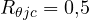 R_{\theta jc} = 0{,}5