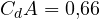 C_dA = 0{,}66