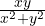 \frac{xy}{x^2 + y^2}