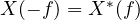 X(-f) = X^*(f)