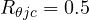 R_{\theta jc} = 0.5