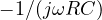 -1/(j\omega RC)