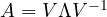 A = V\Lambda V^{-1}