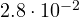 2.8\cdot 10^{-2}