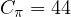 C_\pi = 44