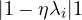 |1 - \eta\lambda_i| \lt  1