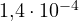 1{,}4\cdot 10^{-4}