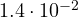 1.4\cdot 10^{-2}